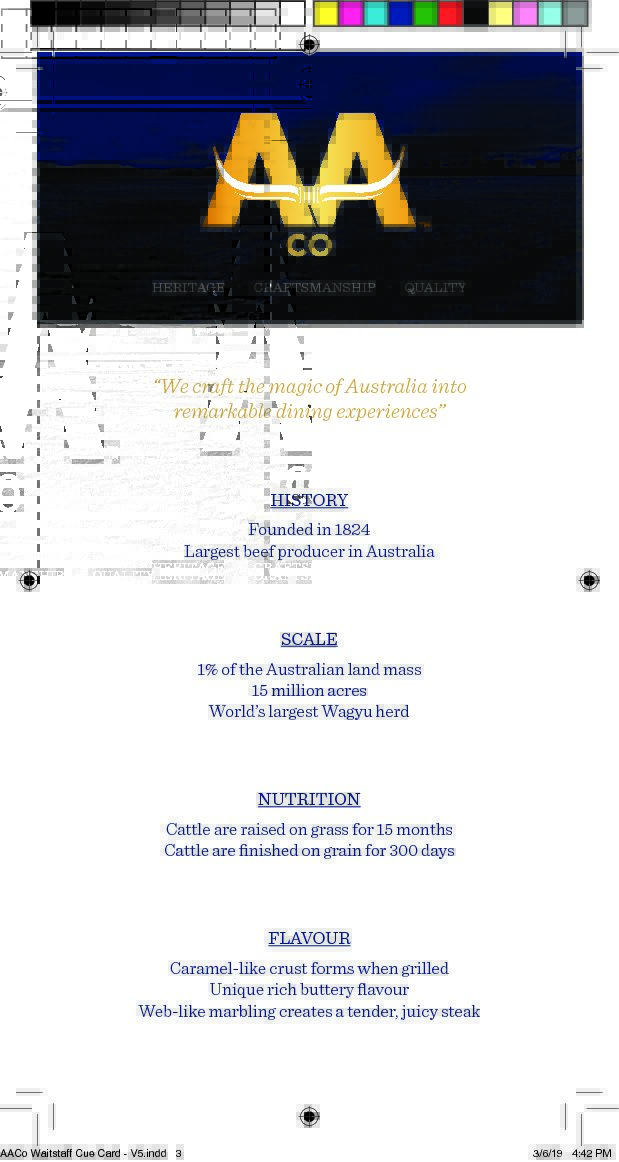 Waitstaff Cue Cards (Print Files Request)